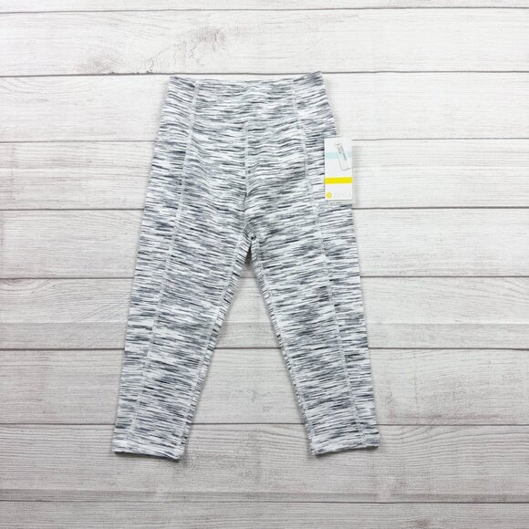Zella Other - Zella Girls Leggings Gray Space Dye Athletic Yoga Pants M 8-10 NWT